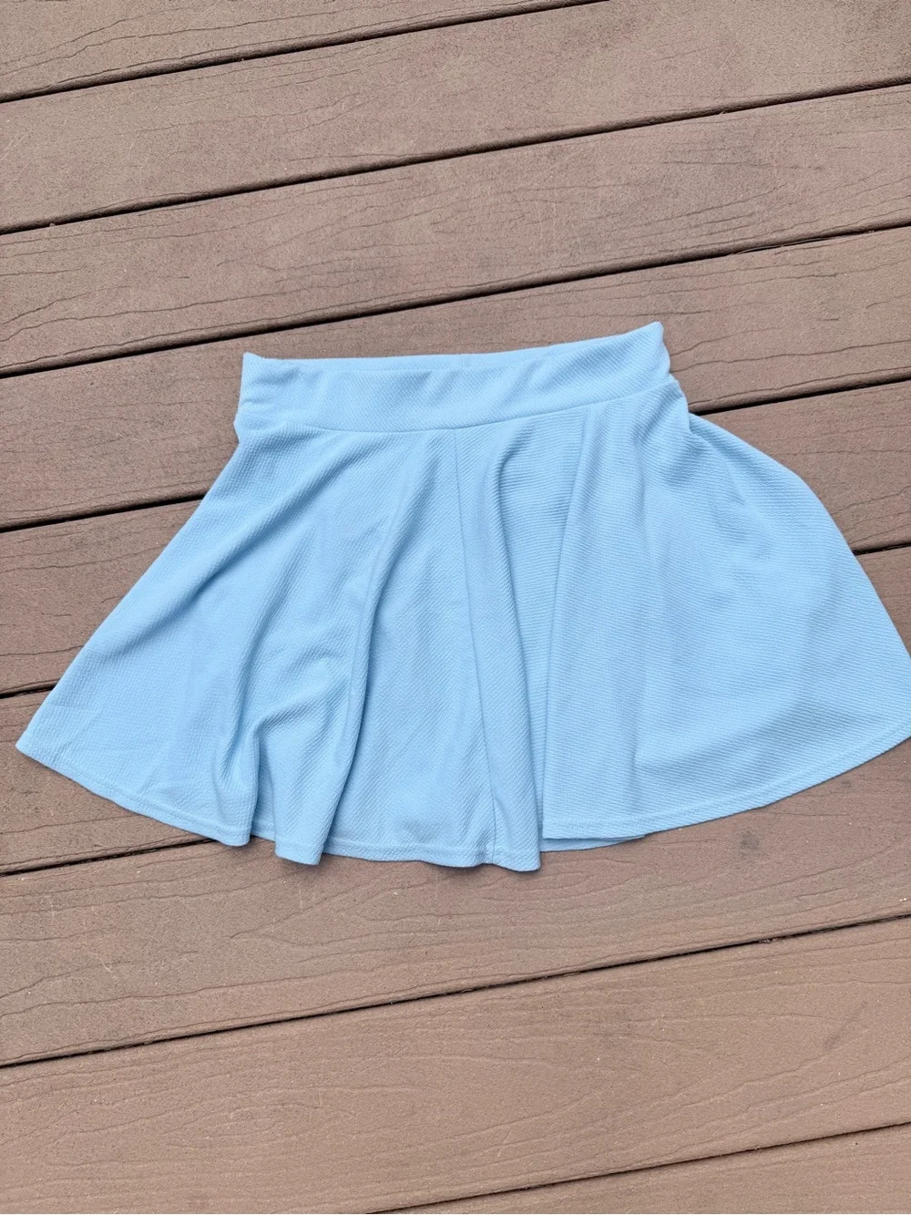 UrbanCoCo Light Blue Flared Skater Skirt - Women